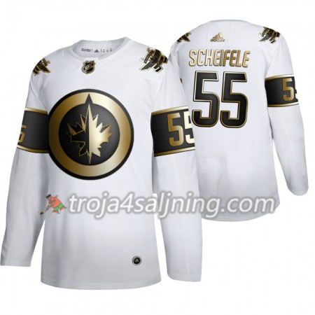 Winnipeg Jets tröja Mark Scheifele 55 2019-2020 Adidas Golden Edition Vit Authentic - NHL Tröjor Herr